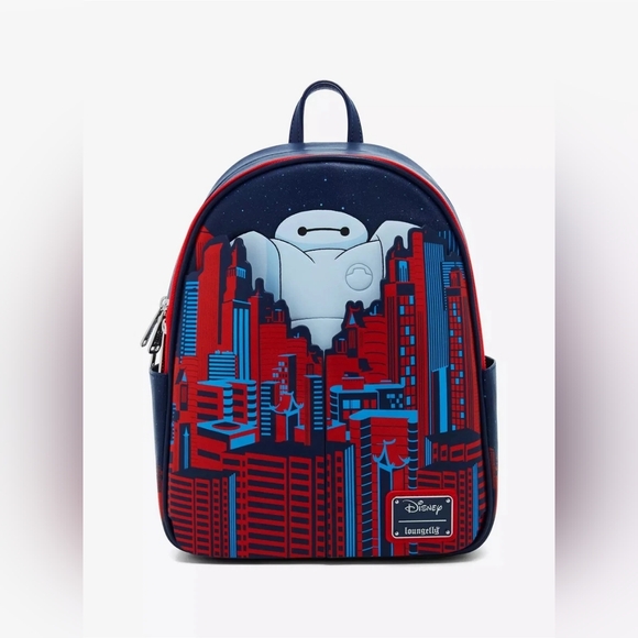 Disney Loungefly Baymax City Backpack NWT - Picture 1 of 13